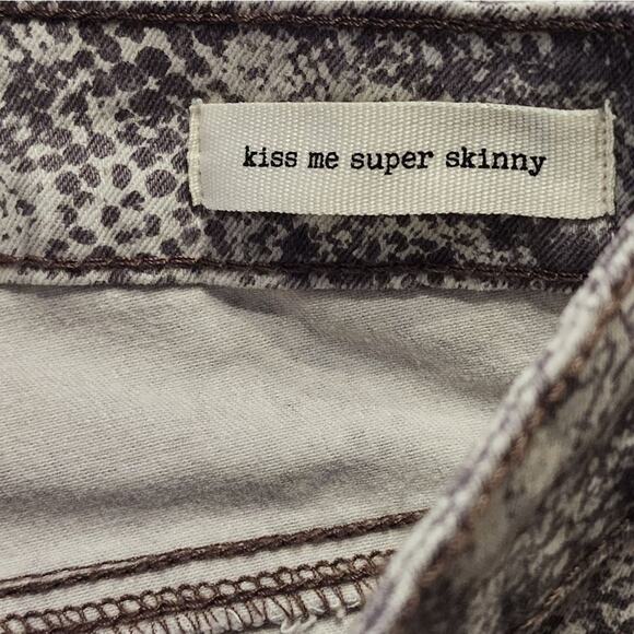 Jessica simpson python snakeskin kids me super skinny jeans‎ size 28 - Picture 4 of 9